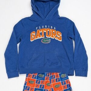 Florida Gators Girls Youth Hoodie & Ruffle Shorts Set Size 10-12 Fanatics NCAA